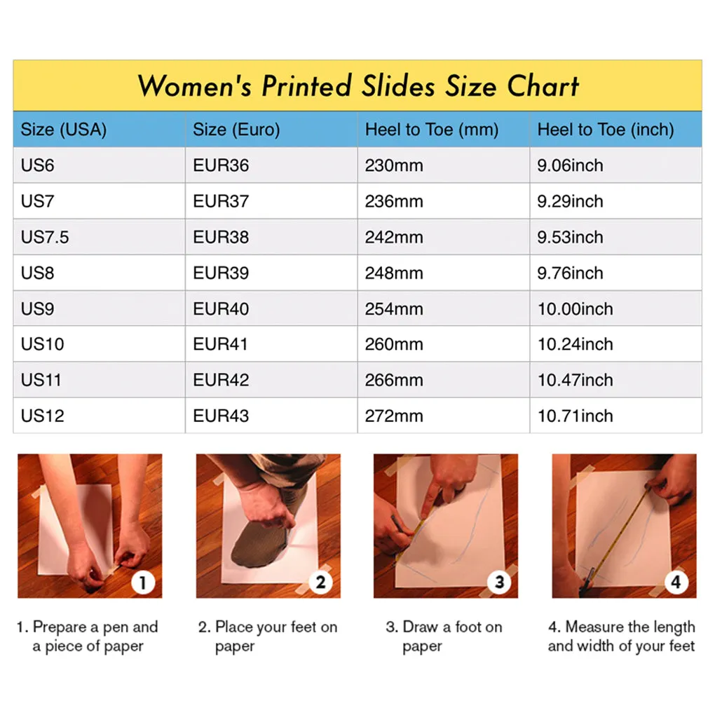 1, 2, 3 V Women's Printed Slides