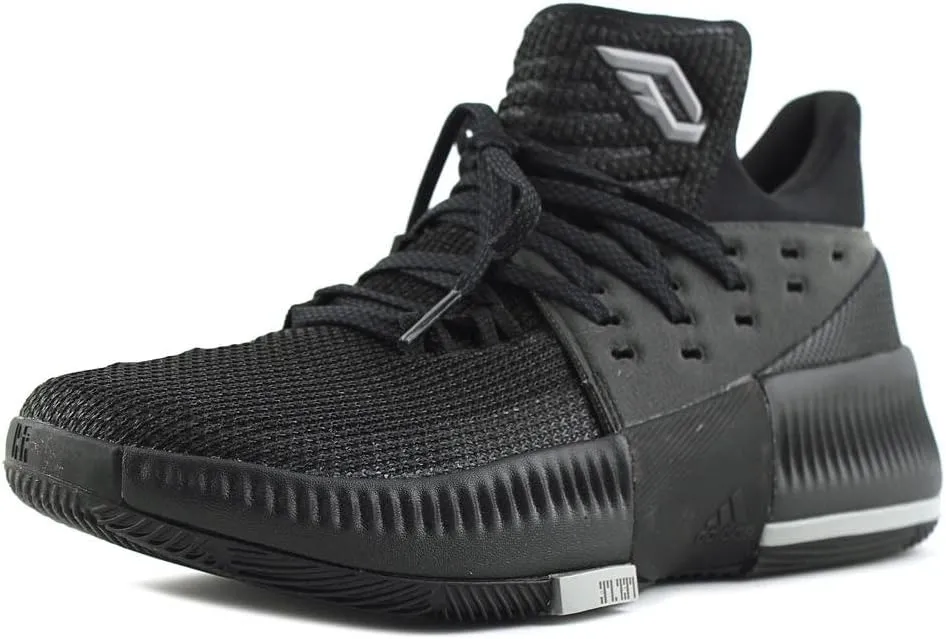 adidas Dame 3 Shoe - Men's Basketball 5.5 Core Black/Core Black/Solid Grey