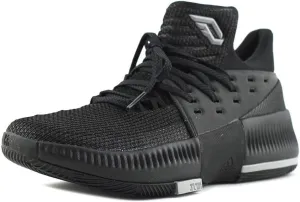 adidas Dame 3 Shoe - Men's Basketball 5.5 Core Black/Core Black/Solid Grey