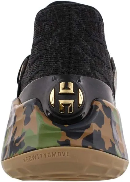 adidas Mens Harden Vol.4 Basketball Sneakers Shoes - Black