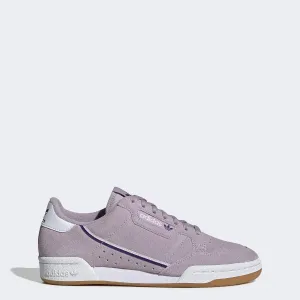 adidas Originals Women's Continental 80 Sneaker, Soft Vision/Collegiate Purple/Orchid Tint, 7