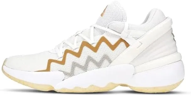 adidas Unisex-Child D.o.n. Issue 3 Basketball Shoe (White/Gold, us_Footwear_Size_System, Big_Kid, Men, Numeric, Medium, Numeric_6)