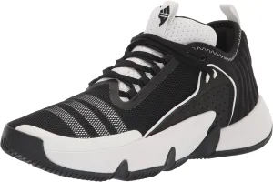 adidas Unisex Trae Unlimited Basketball Shoe, Black/White/Lucid Blue, 7.5 US Men