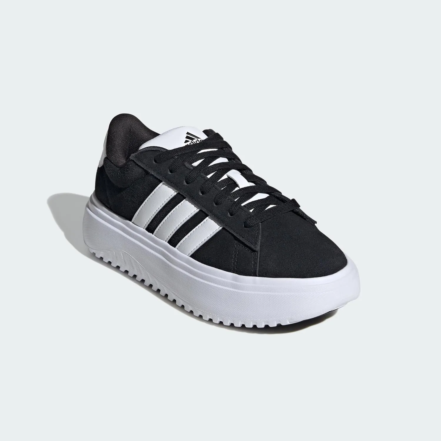 adidas Women's Grand Court Platform Suede Sneaker