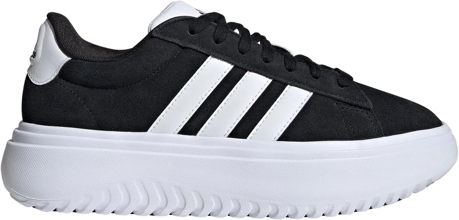 adidas Women's Grand Court Platform Suede Sneaker