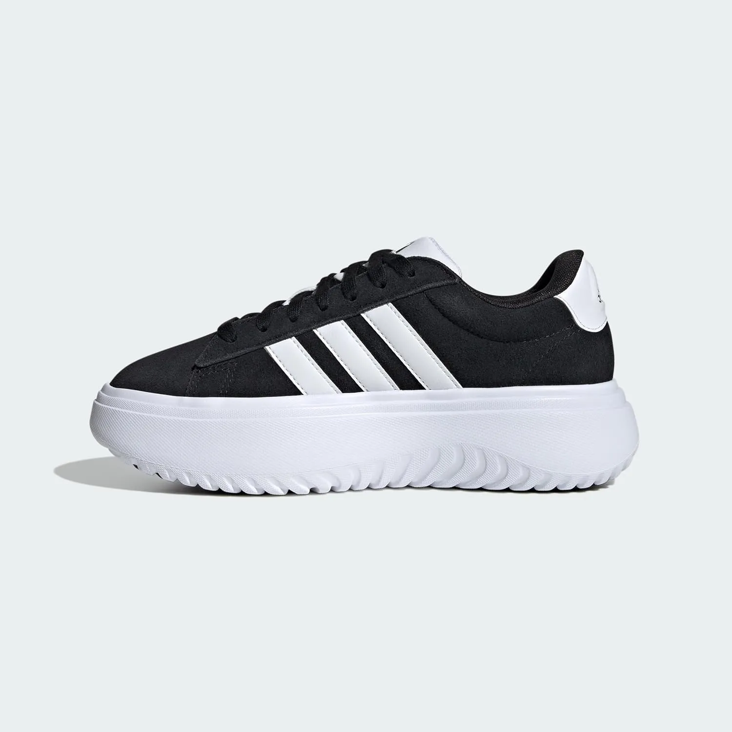 adidas Women's Grand Court Platform Suede Sneaker