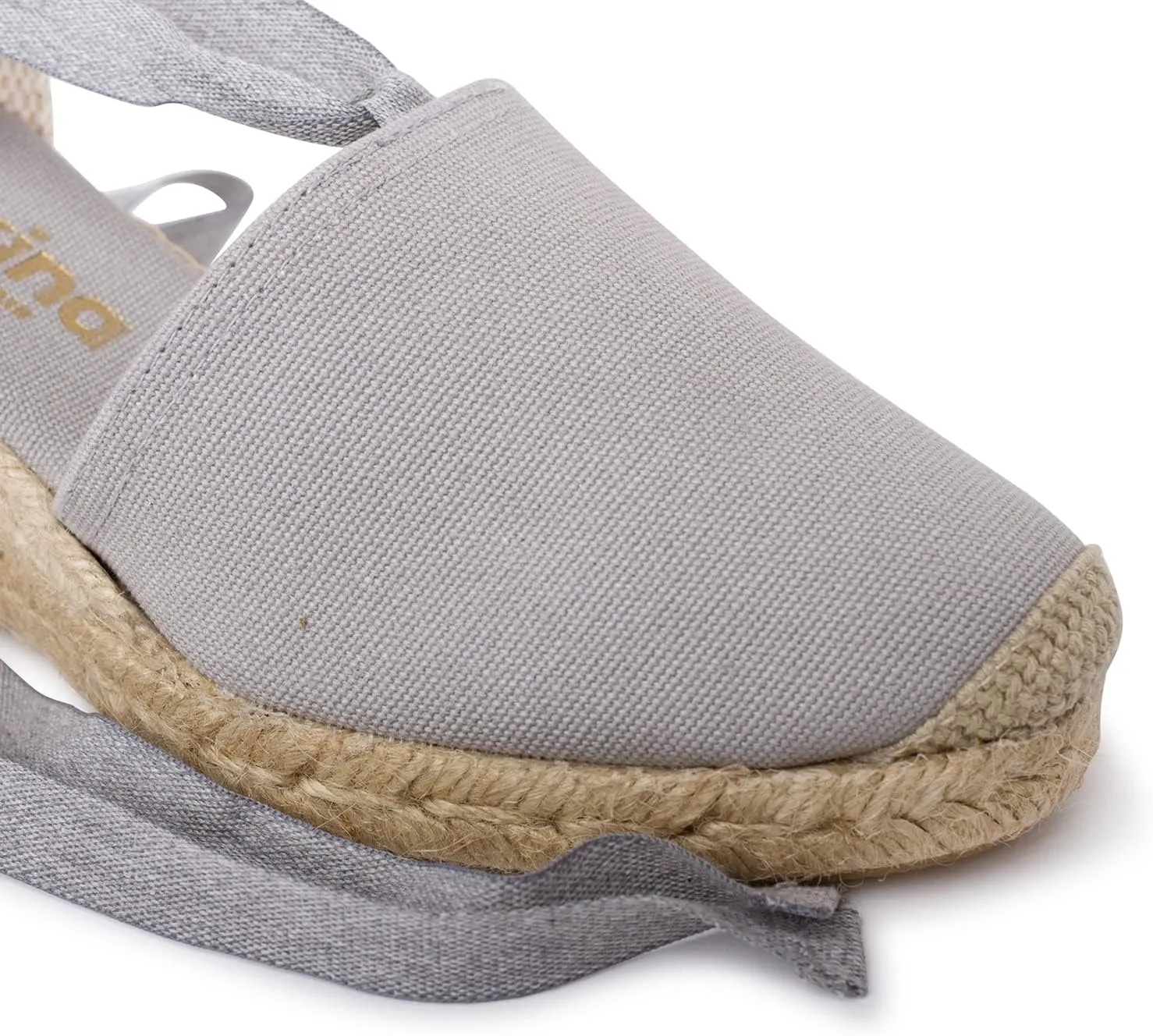 Almanera Authentic Spanish Espadrille Wedge Sandals for Women - Sustainable, Eco Friendly, Vegan Shoes. Classic Style, Organic Cotton Canvas Upper, Comfy Insole, Jute Midsole, Rubber Sole. Made in Spain