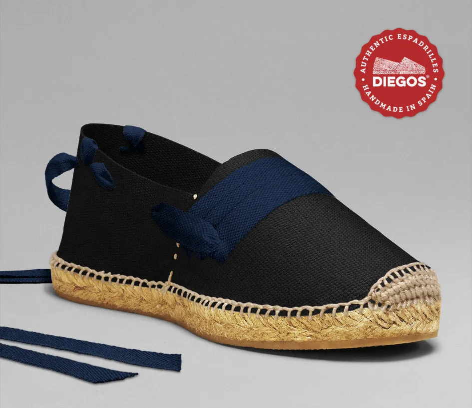 Alpargatas vascas negras