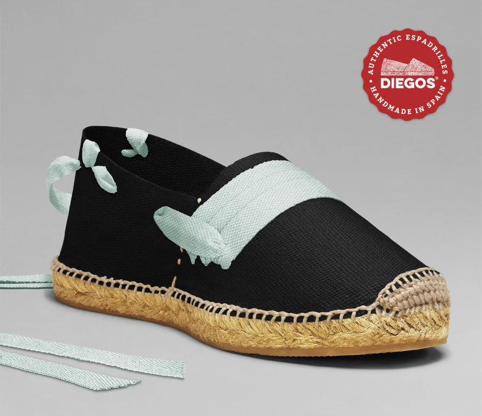 Alpargatas vascas negras