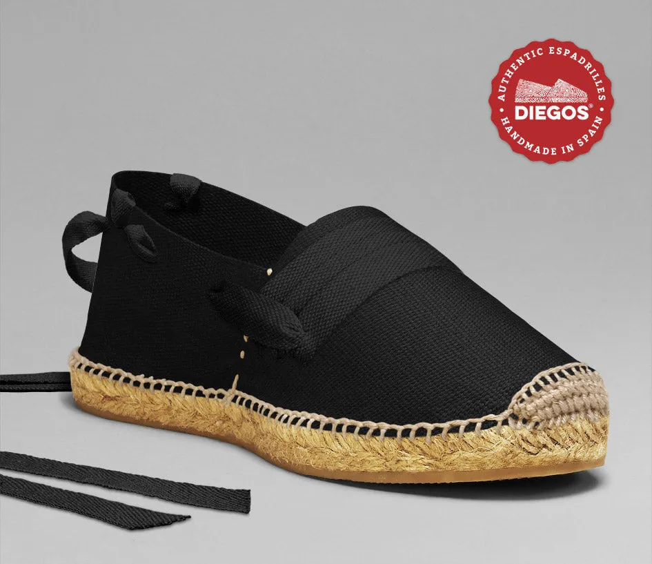 Alpargatas vascas negras