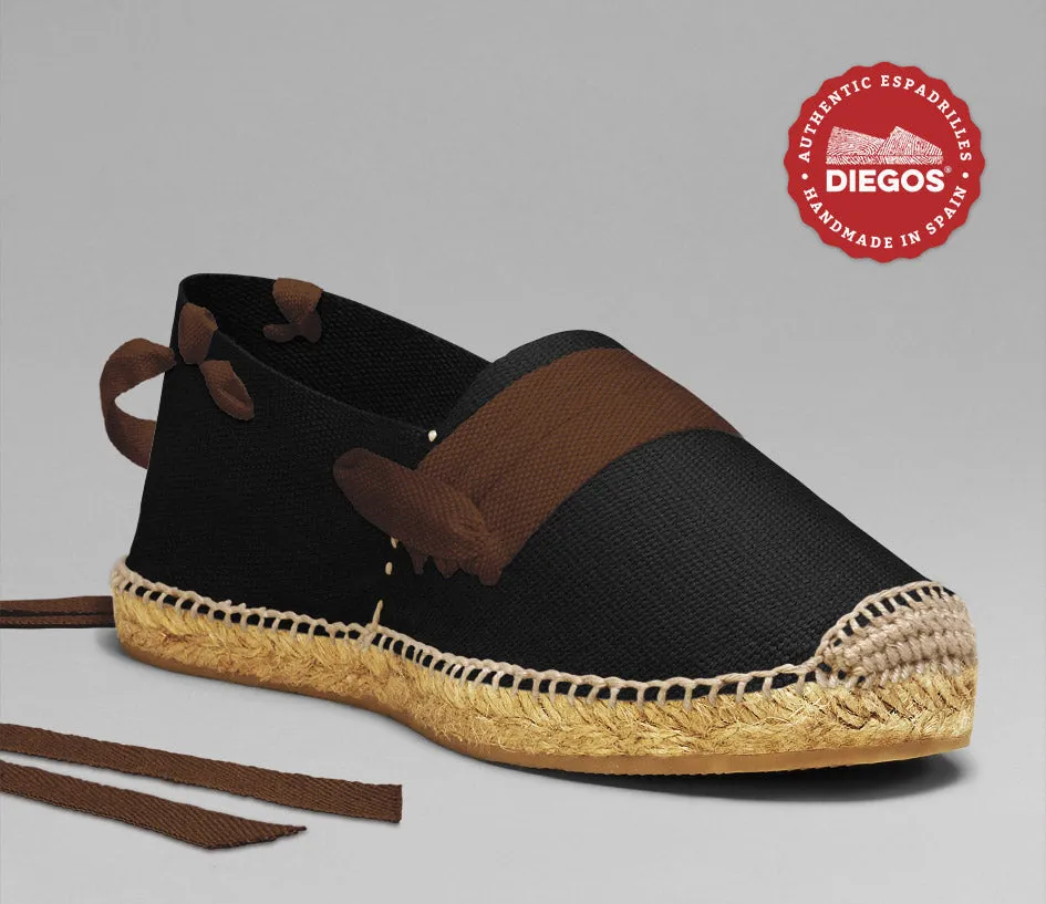 Alpargatas vascas negras
