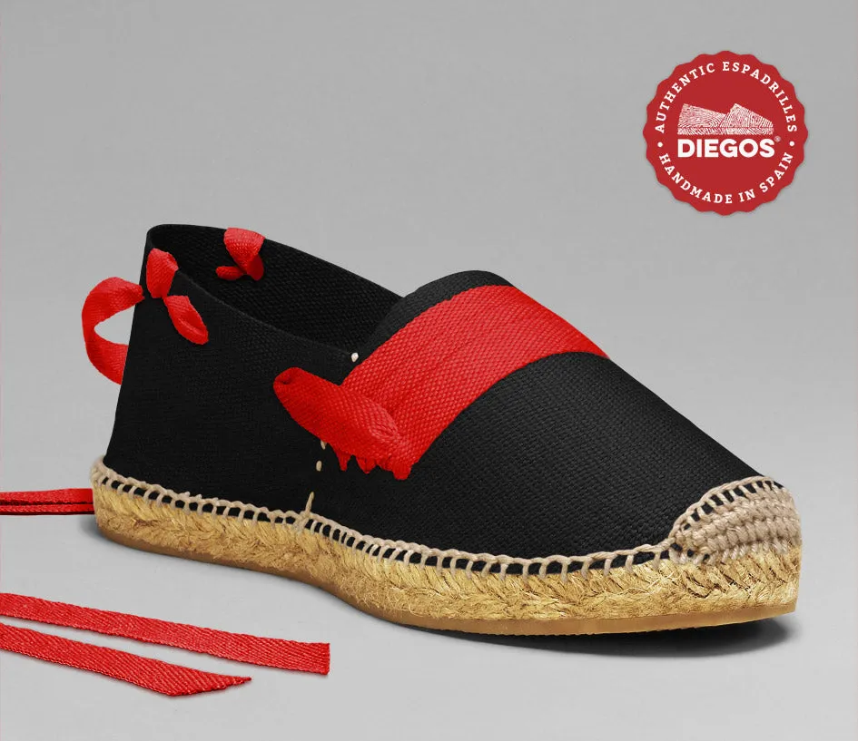 Alpargatas vascas negras