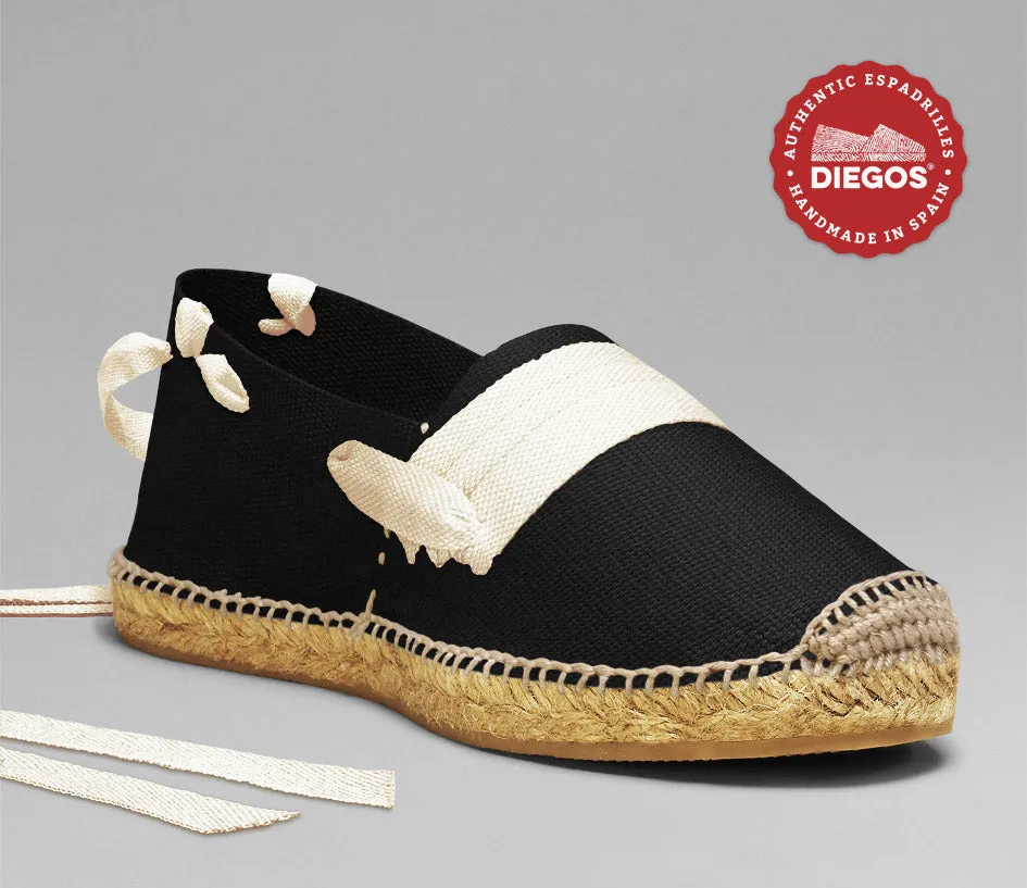 Alpargatas vascas negras