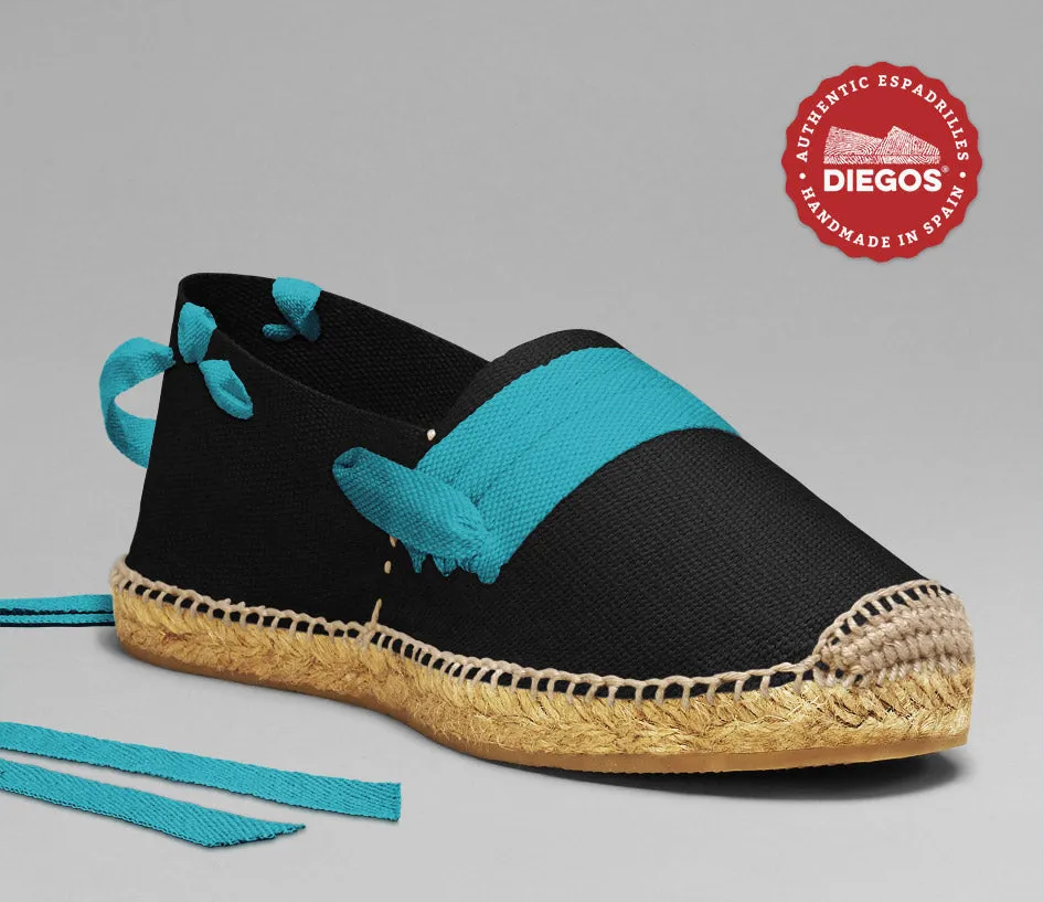 Alpargatas vascas negras
