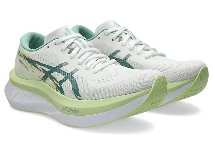 Asics Magic Speed 4 (B Width) - White/Celadon (Womens)