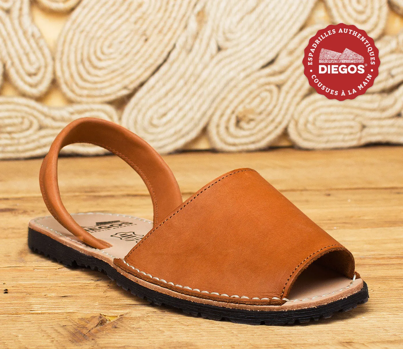 Avarcas marrón Camel