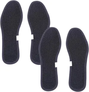 Bamboo Charcoal Shoe Insoles Mesh Insoles Sweat Absorbent Anti Odor Shoe Inserts Pads for Men Women Sports Running Black 2 Pairs Size 44