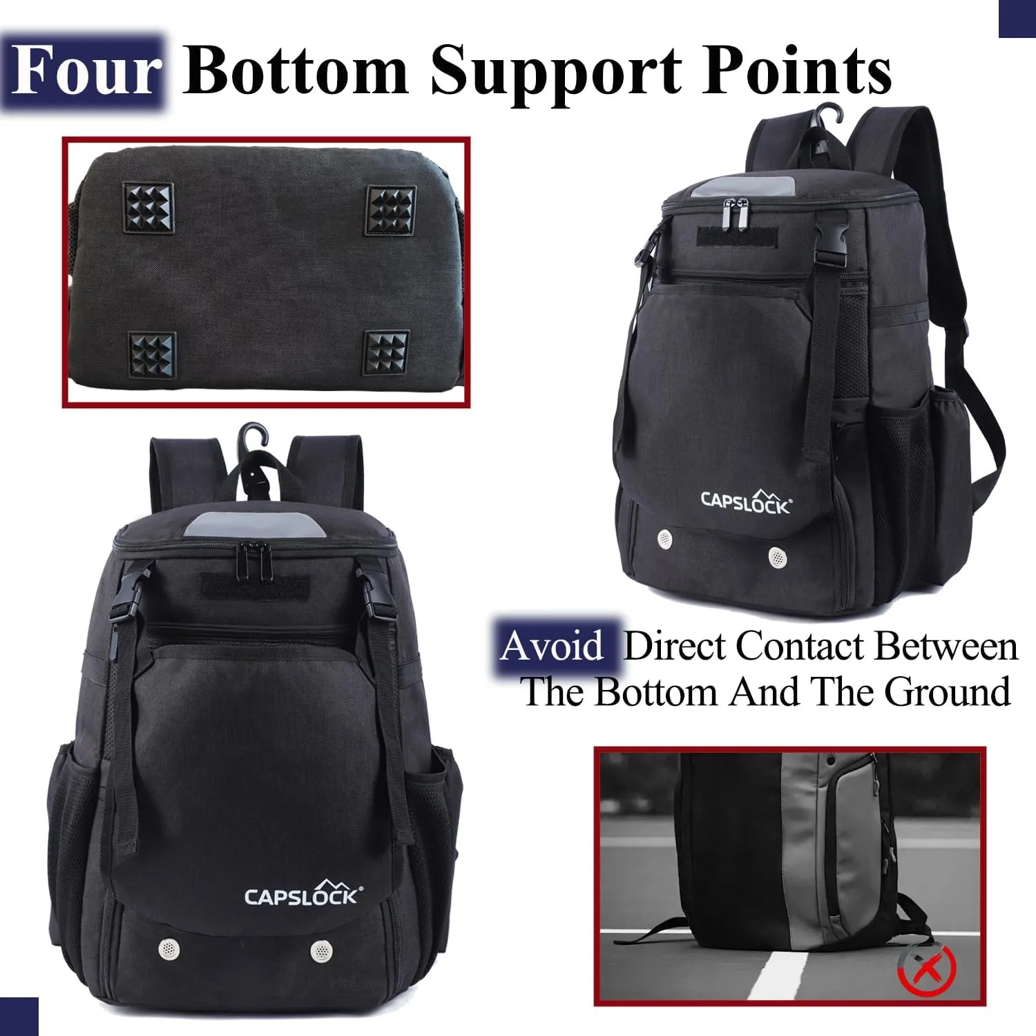 Baseball Backpack, Softball bag & T-Ball with Shoes Compartment for Youth, Boys and Adult, Lightweight Baseball Bag with Fence Hook Hold TBall Bat, Batting Mitten, Helmet, Caps, Teeball Gear