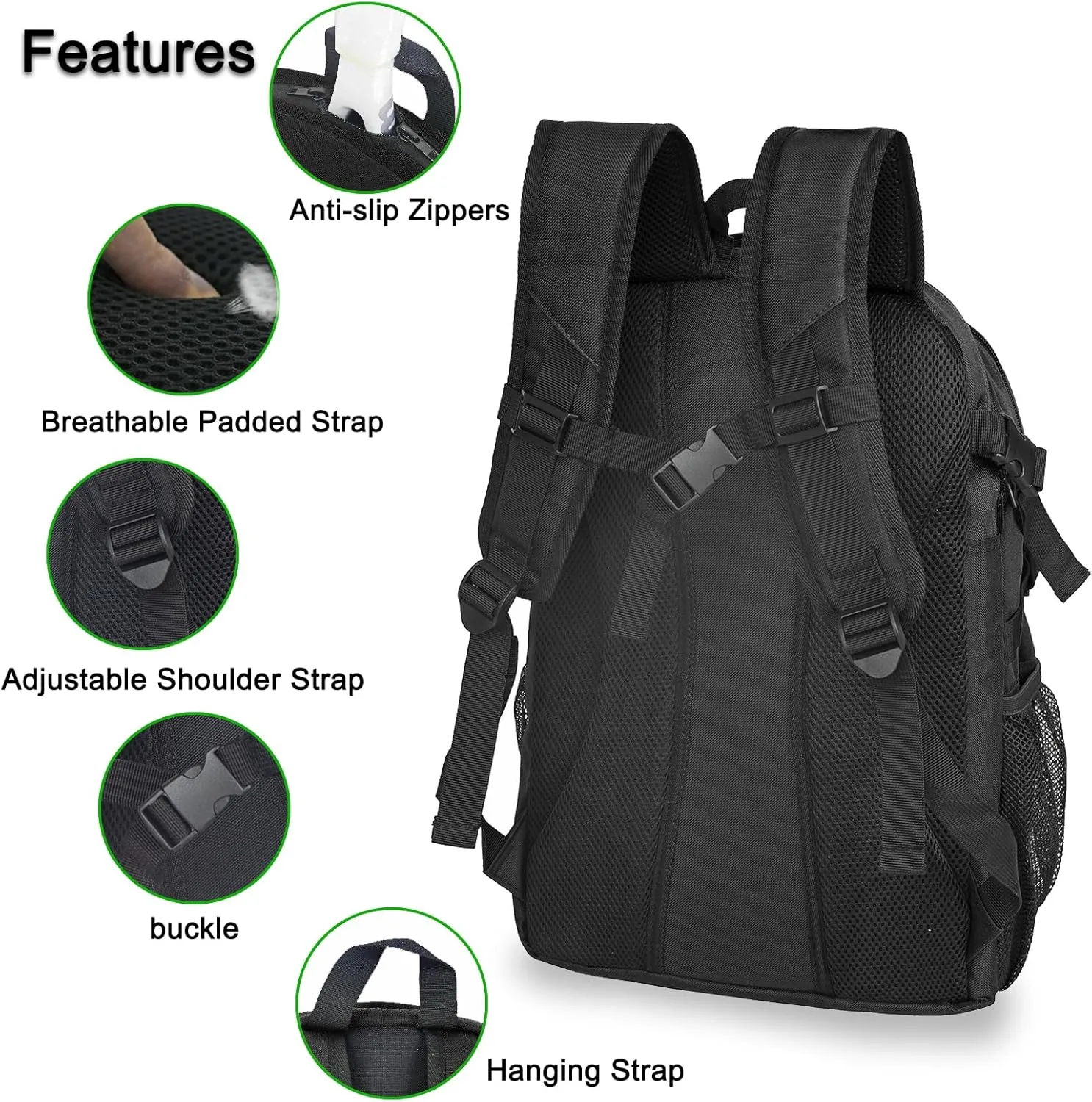 Basketball Backpack for Men and Women,Sports Bag with Ball Compartment,Gym Backpack with Shoe Compartment