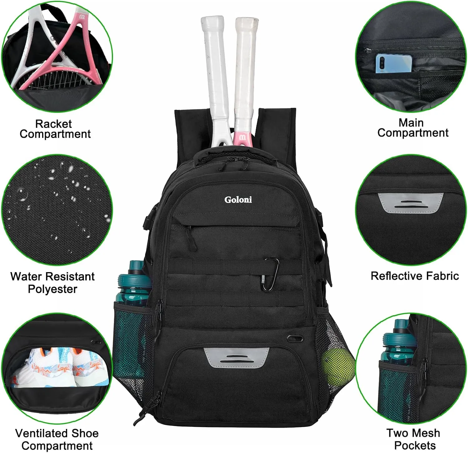 Basketball Backpack for Men and Women,Sports Bag with Ball Compartment,Gym Backpack with Shoe Compartment
