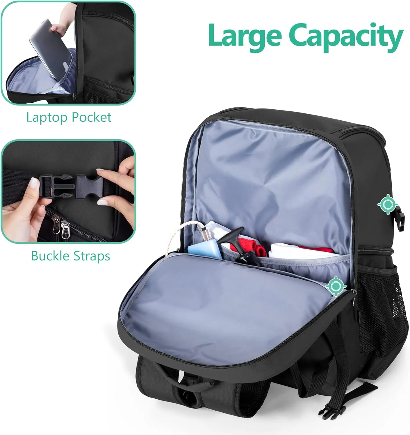 Basketball Bag, Soccer Equipment Bag with Ball & Shoe Compartment for Soccer Ball, Volleyball, Gym, Outdoor, Travel