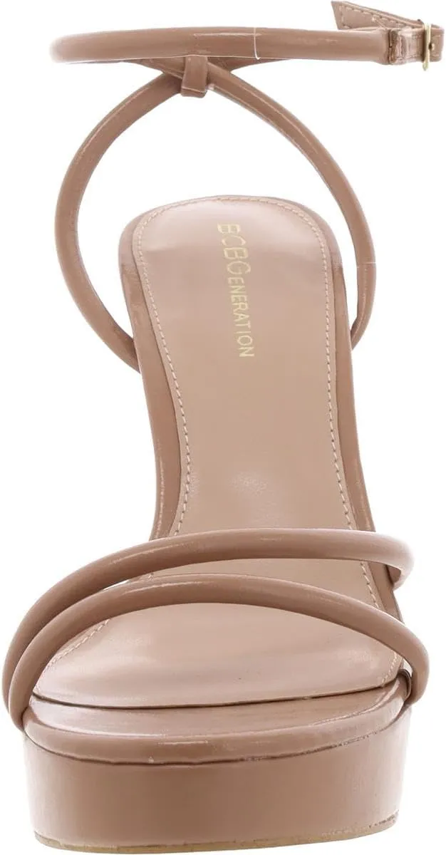 BCBGeneration Women's Glam Sliver Wedge Sandal