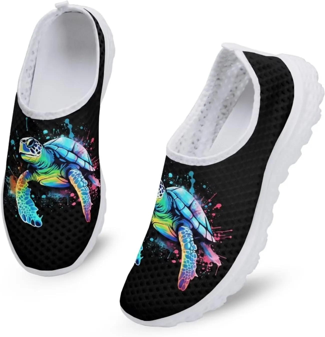 Bigcardesigns Fashion Women's Walking Shoes Sport Sneakers Breathable Mesh Loafers