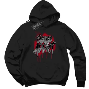 Black Metallic Reimagined 5s Sneaker Hoodie Sneaker Addict Graphic