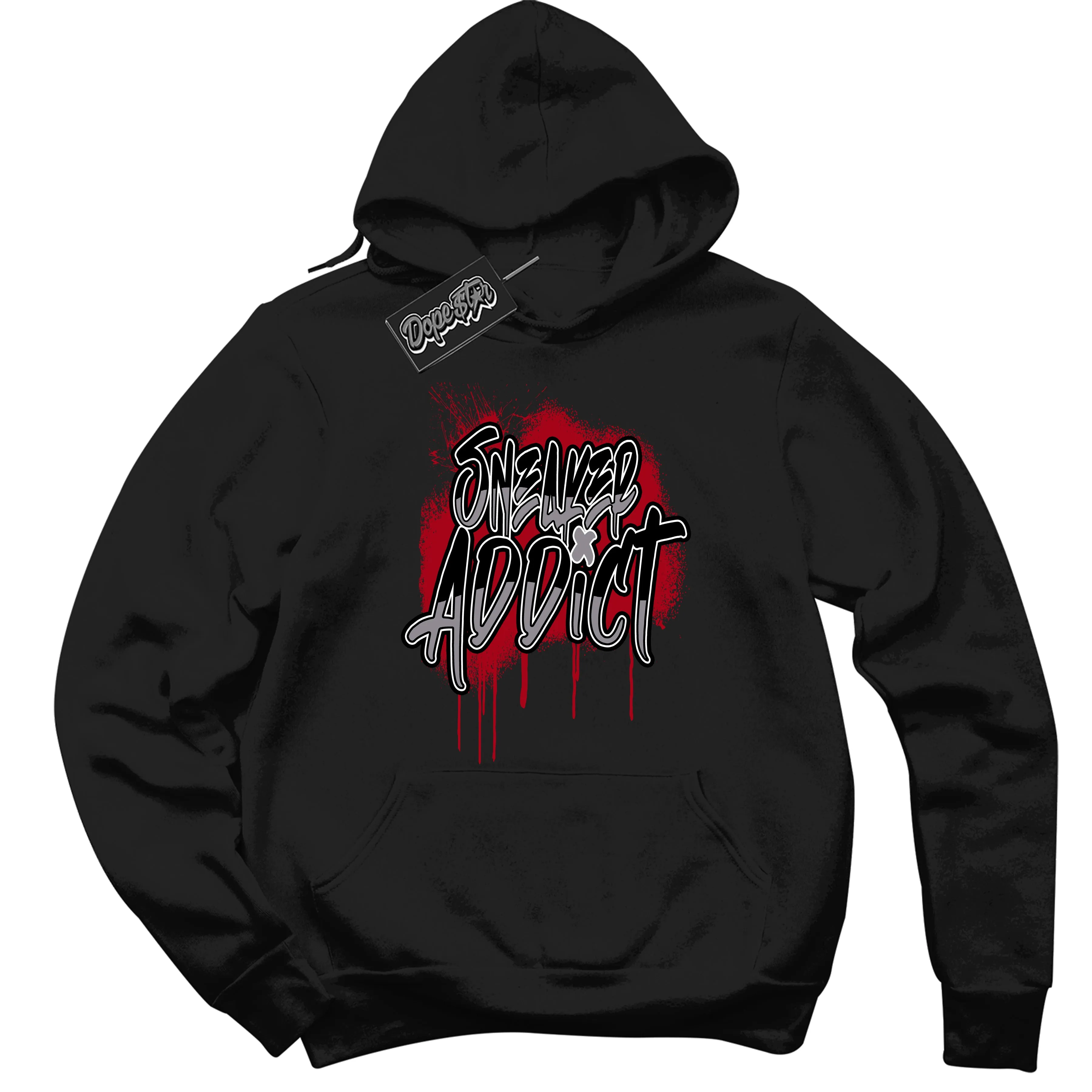 Black Metallic Reimagined 5s Sneaker Hoodie Sneaker Addict Graphic