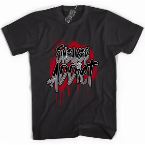 Black Metallic Reimagined 5s Sneaker Shirt Sneaker Addict Graphic