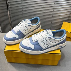 BLUE FENDI MIX IN FENDI LOW MATCH MESH All-in-one Final hours CALFSKIN CERULEAN TOPS AND WHITE