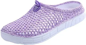 BODON Womens Summer Breathable Mesh Slippers Lightweight Mesh Clog Quick Drying Garden Shoes Footwear Anti-Slip Shoes
