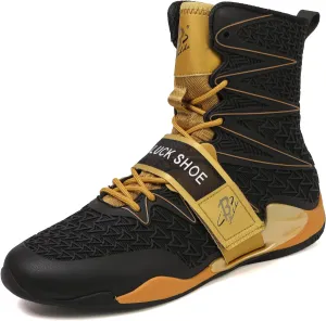 Boxing Shoes for Men High Top Gym Shoes Fighting Sports Training Footwear LS308