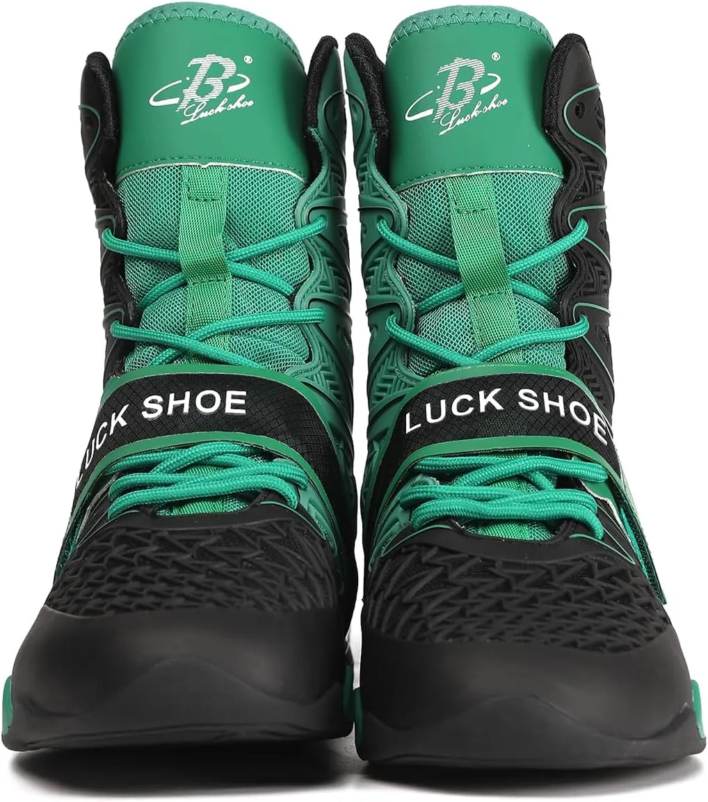 Boxing Shoes for Men High Top Gym Shoes Fighting Sports Training Footwear LS308