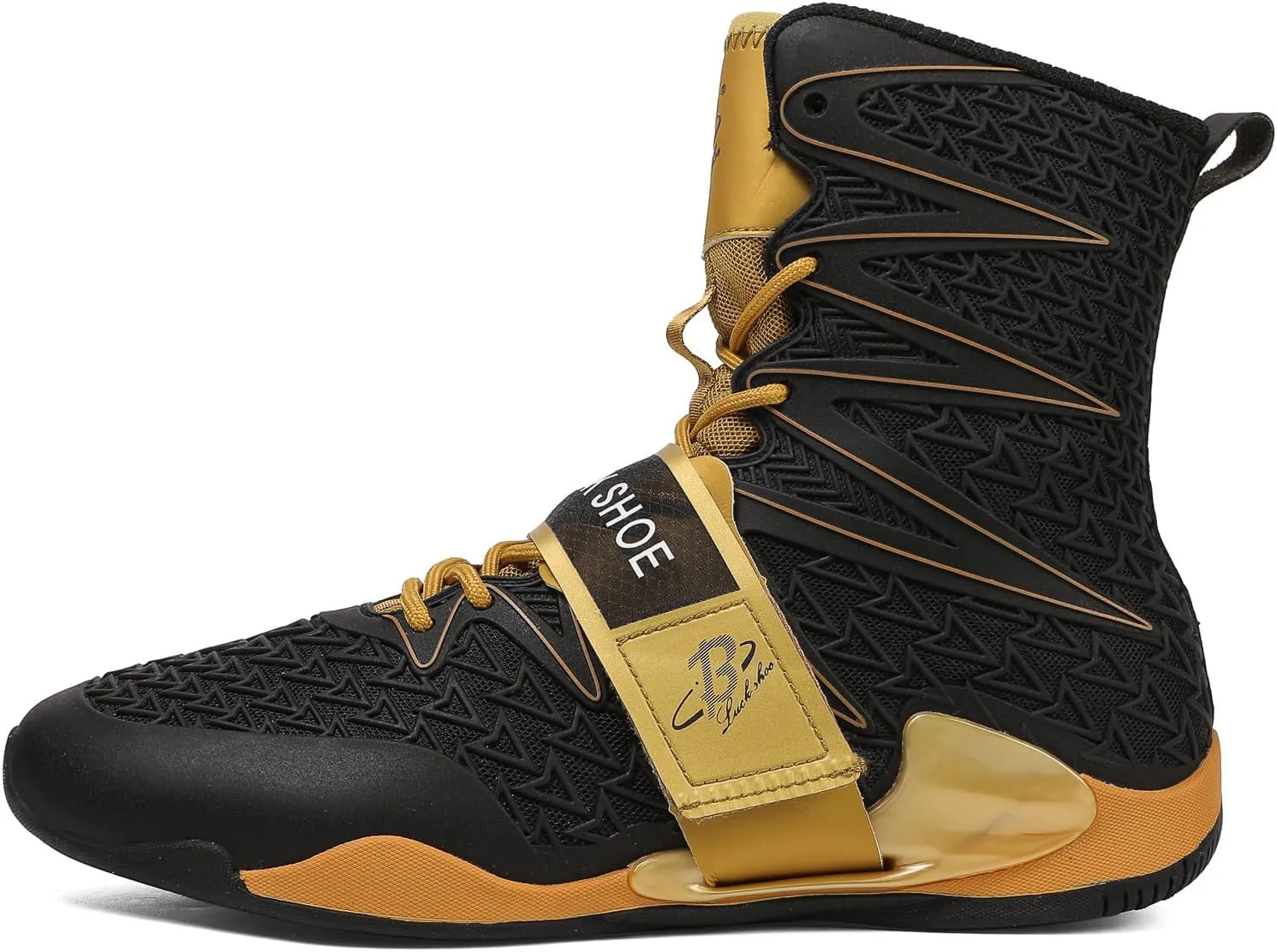 Boxing Shoes for Men High Top Gym Shoes Fighting Sports Training Footwear LS308
