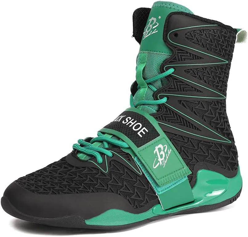 Boxing Shoes for Men High Top Gym Shoes Fighting Sports Training Footwear LS308