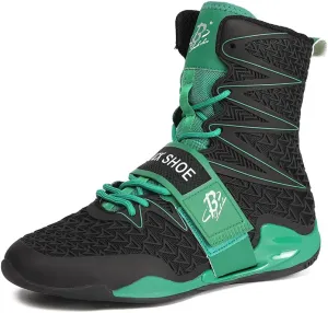 Boxing Shoes for Men High Top Gym Shoes Fighting Sports Training Footwear LS308