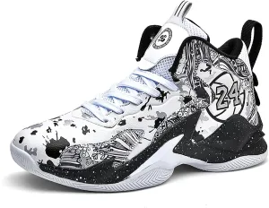 Boys Basketball Shoes Breathable Indoor Athletic Shoes Youth Outdoor Fashion Sneakers Comfortable Basketball Shoes for Girls