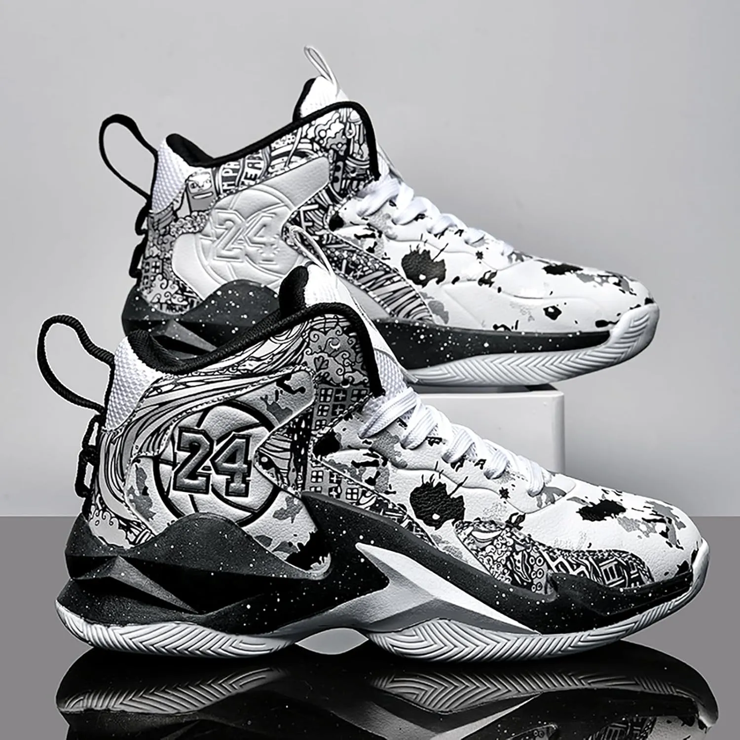 Boys Basketball Shoes Breathable Indoor Athletic Shoes Youth Outdoor Fashion Sneakers Comfortable Basketball Shoes for Girls