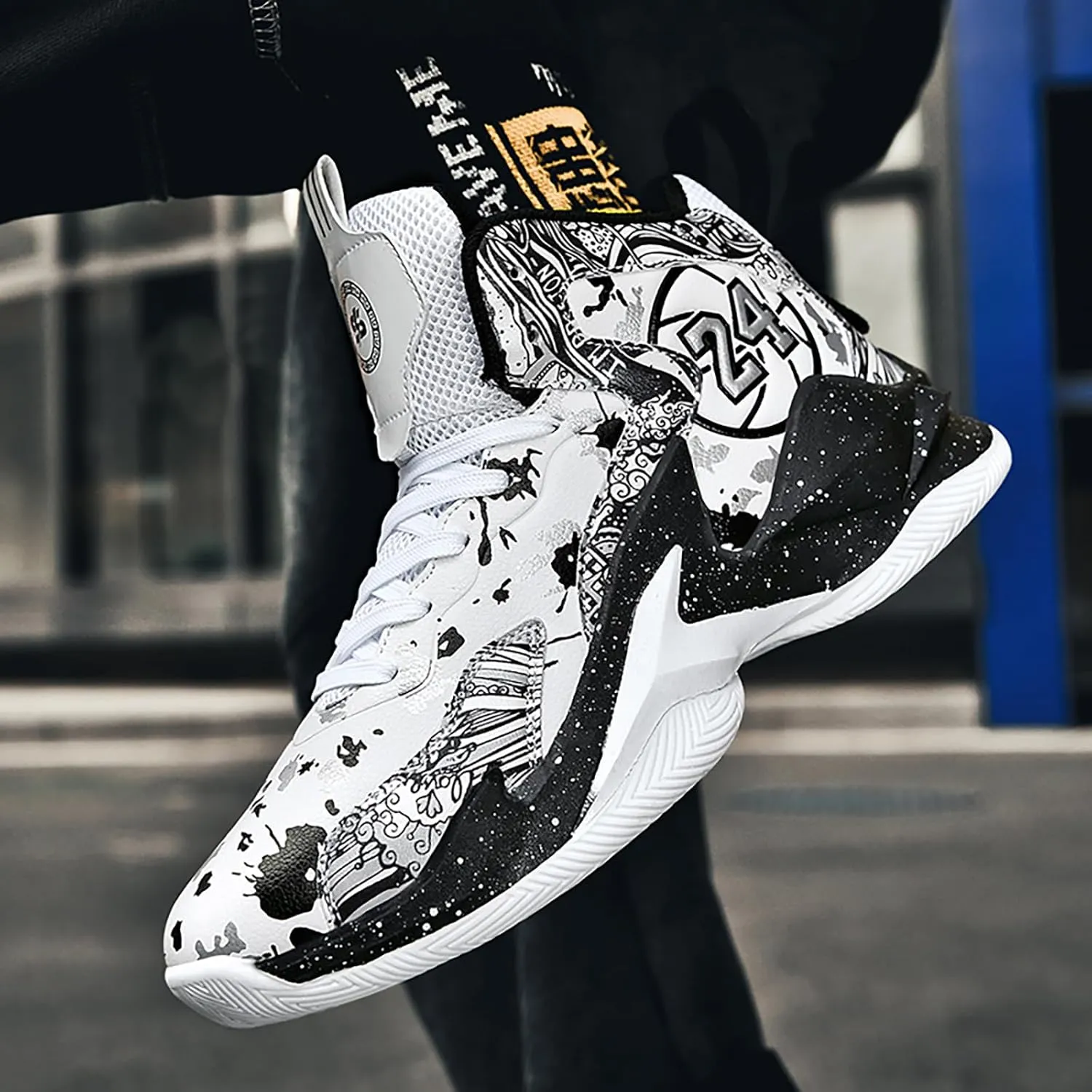 Boys Basketball Shoes Breathable Indoor Athletic Shoes Youth Outdoor Fashion Sneakers Comfortable Basketball Shoes for Girls