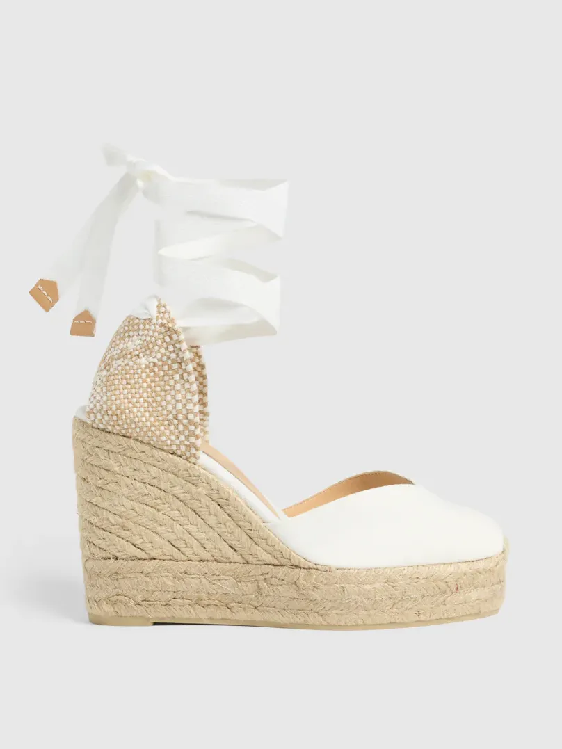 Carina Espadrille Wedge - Blanco