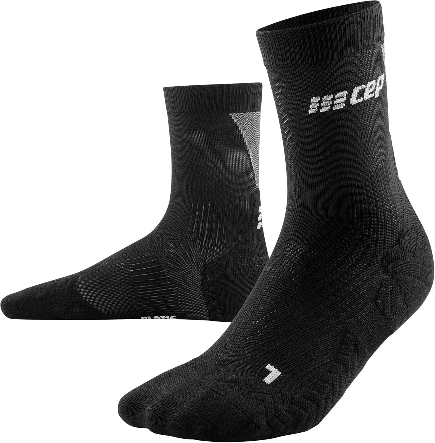 CEP 2024 Ultralight Mid Cut Compression Socks for Men - Breathable, Lightweight Performance Running Crew Socks