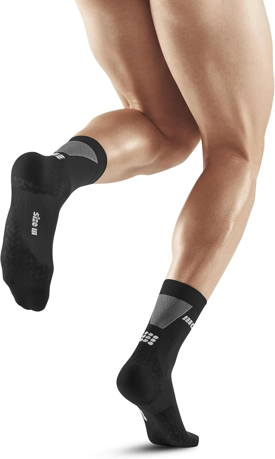 CEP 2024 Ultralight Mid Cut Compression Socks for Men - Breathable, Lightweight Performance Running Crew Socks