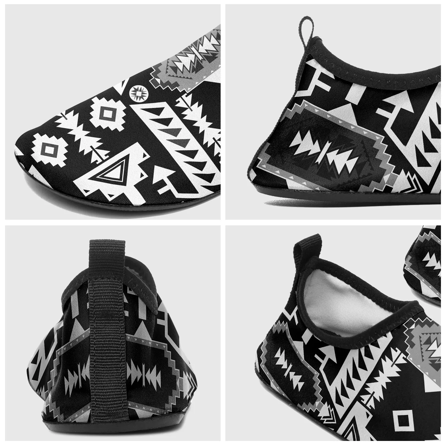 Chiefs Mountain Black and White Sockamoccs