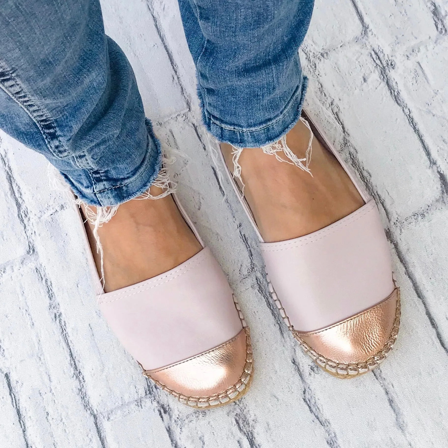 Classic Espadrille in Rose Blush