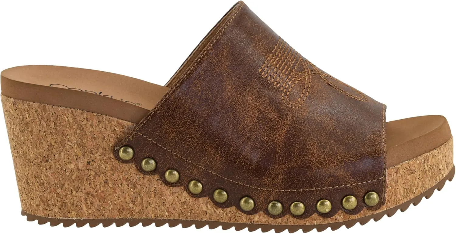 Corkys Footwear Saddle Up 2.5" Wedge Sandal