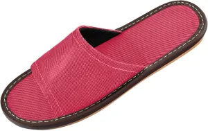 Crimson Red Bathroom Slippers for Men Women Indoor Portable Non-Slip Open Toe Home Shoes for Pool,