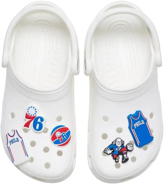 Crocs Jibbitz Shoe Charms, NBA Basketball Teams Sports Collection Multi Packs
