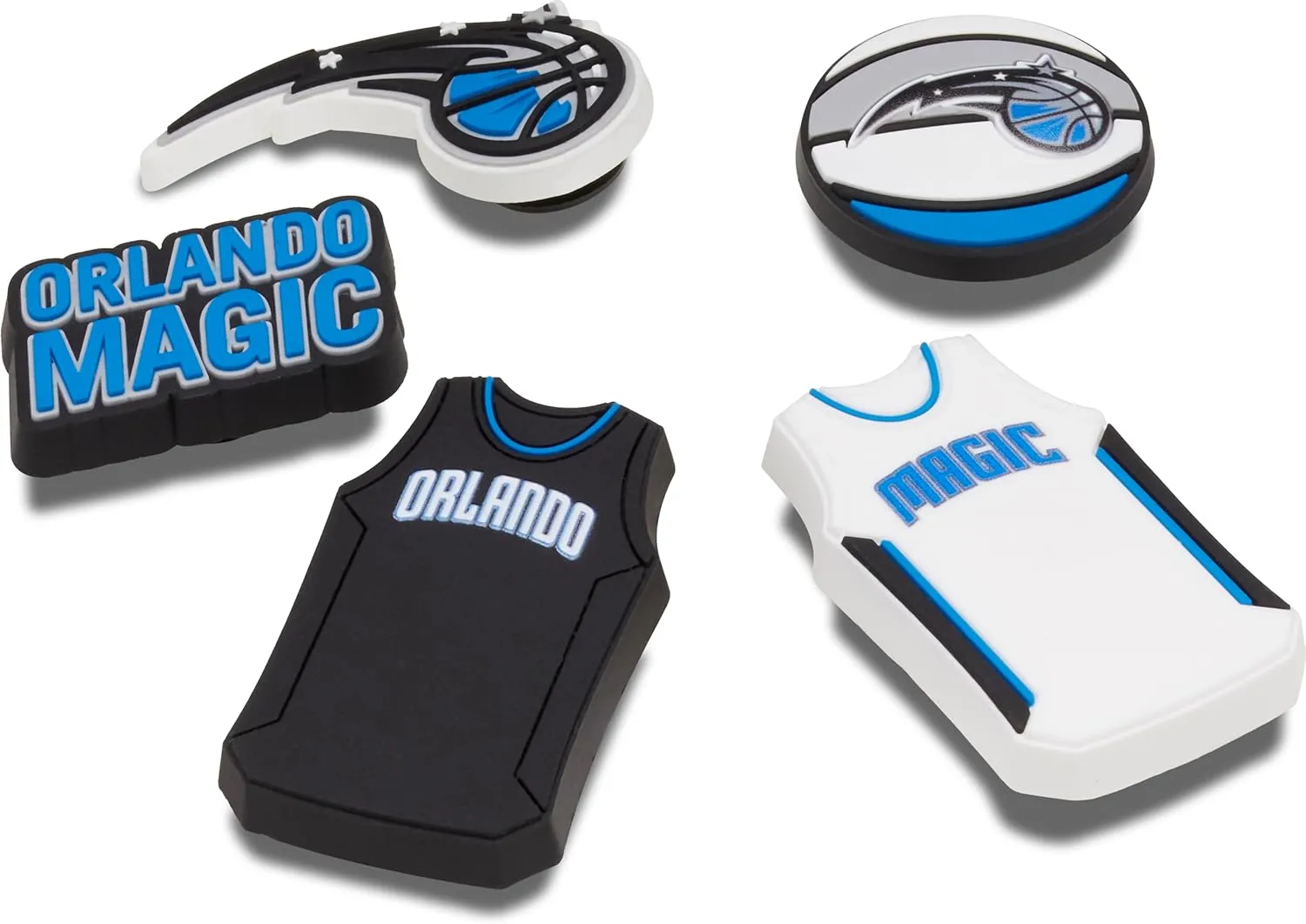 Crocs Jibbitz Shoe Charms, NBA Basketball Teams Sports Collection Multi Packs