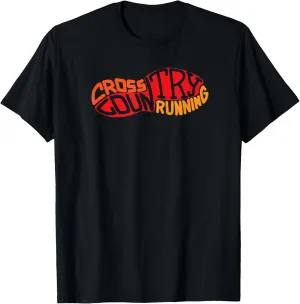 Cross Country Running Shoe Graphic Training Gear XC Runner T-Shirt